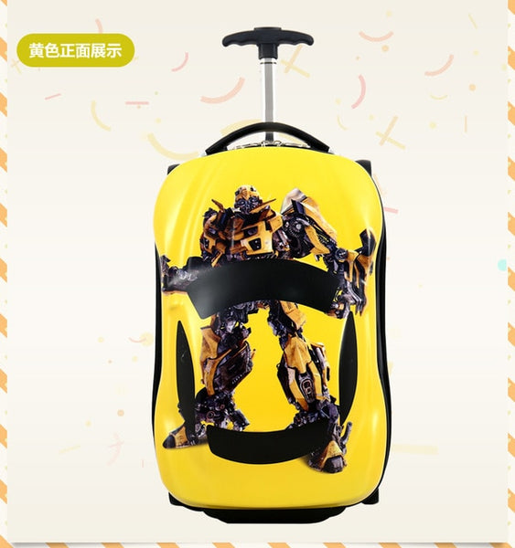 18inch Kids Suitcase 3D Car Travel Luggage Children Travel Trolley Suitcase wheels Child suitcase Boy Girl Toys kids Schoolbags