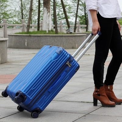 Trolley Case ABS + PC 20 "24"Wheel Luggage Suitcase Lady Men's Travel Suitcase Student Adult Portable Suitcase Password Suitcase