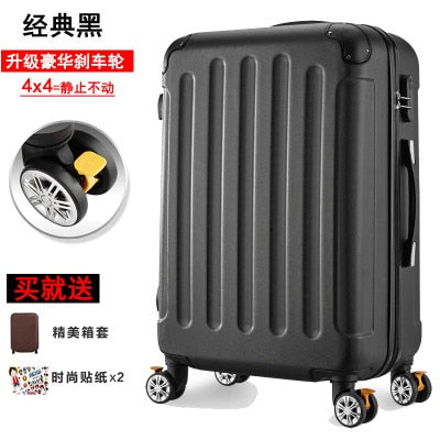 Trolley Case ABS + PC 20 "24"Wheel Luggage Suitcase Lady Men's Travel Suitcase Student Adult Portable Suitcase Password Suitcase