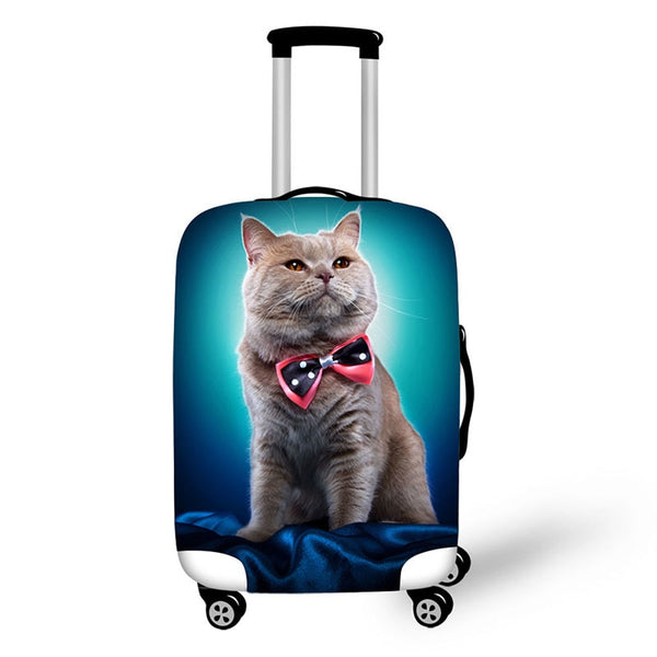 Luggage cover Pet protective suitcase cover travel accessories case for suitcase pet cat dog design print cover for suitcase