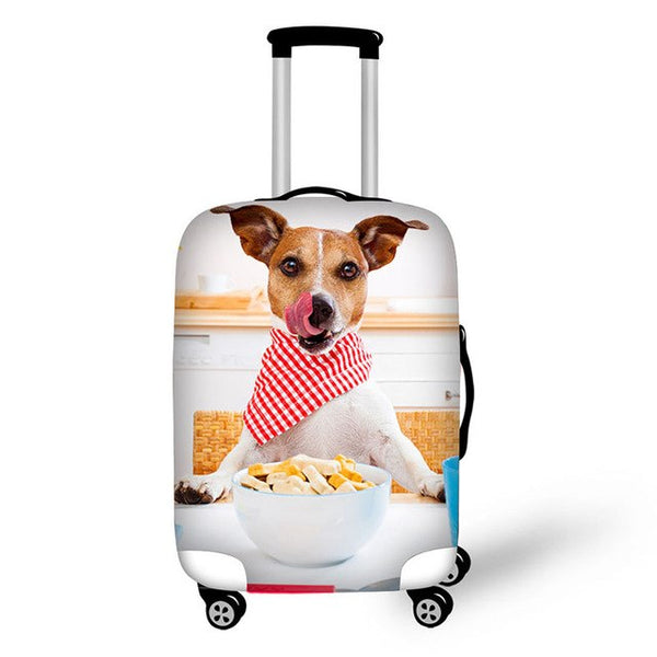 Luggage cover Pet protective suitcase cover travel accessories case for suitcase pet cat dog design print cover for suitcase