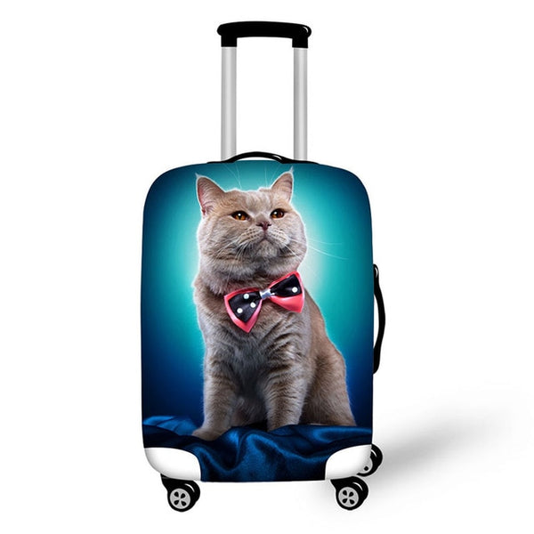 Luggage cover Pet protective suitcase cover travel accessories case for suitcase pet cat dog design print cover for suitcase