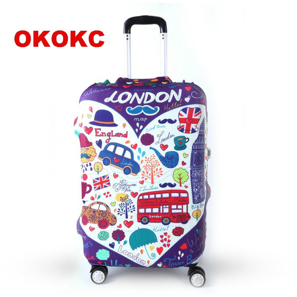 OKOKC Travel Elastic Luggage Suitcase Cover for 19''-32'' Trolley Suitcase, Travel Accessories