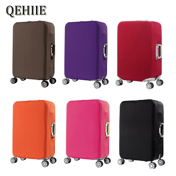 Hot Thicken Travel Suitcase Cover Solid Color Quality High Elastic Suitcase Cover 18 20 24 26 28 32 Inch Trolley Case Dust Cover