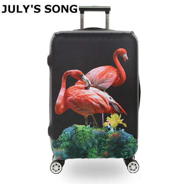 JULY'S SONG Travel Luggage Suitcase Protective Cover Apply for 18 to 32inch Luggage Case Elastic Cartoon Suitcase Cover