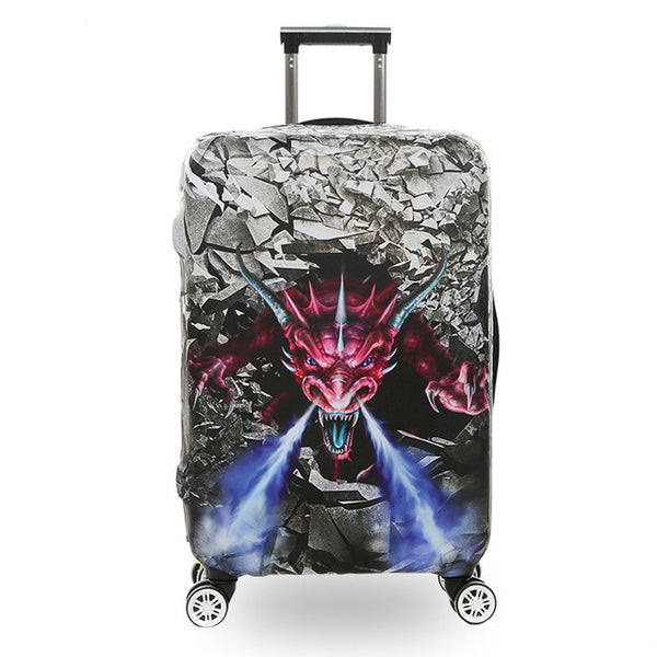 JULY'S SONG Travel Luggage Suitcase Protective Cover Apply for 18 to 32inch Luggage Case Elastic Cartoon Suitcase Cover