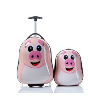 Kid's travel suitcase Travel Trolley luggage suitcase for kids wheeled case Children travel Rolling Suitcase  Backpack for kids