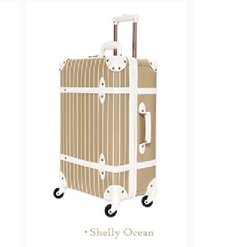 NEW luggage travel bags travel striped luggage wheels case suitcase luggage girls suitcase leather suitcase PU pp free shipping
