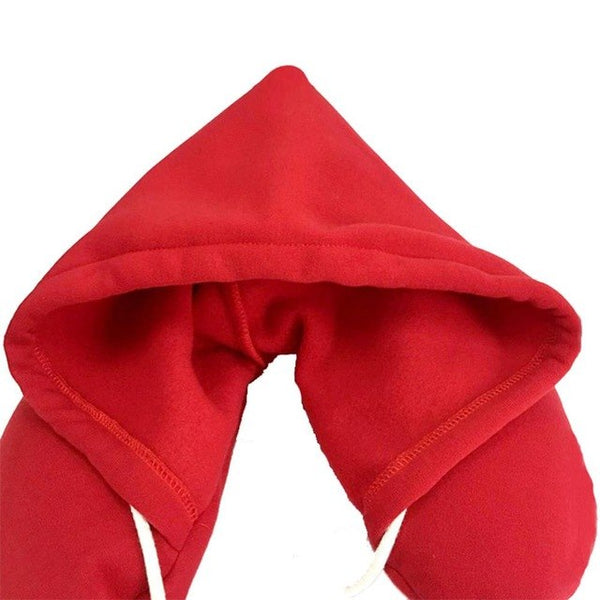 Hoodie Travel Pillow Soft Hooded U Cushions Travelling Pillows Body Neck Support For bathroom Auto man