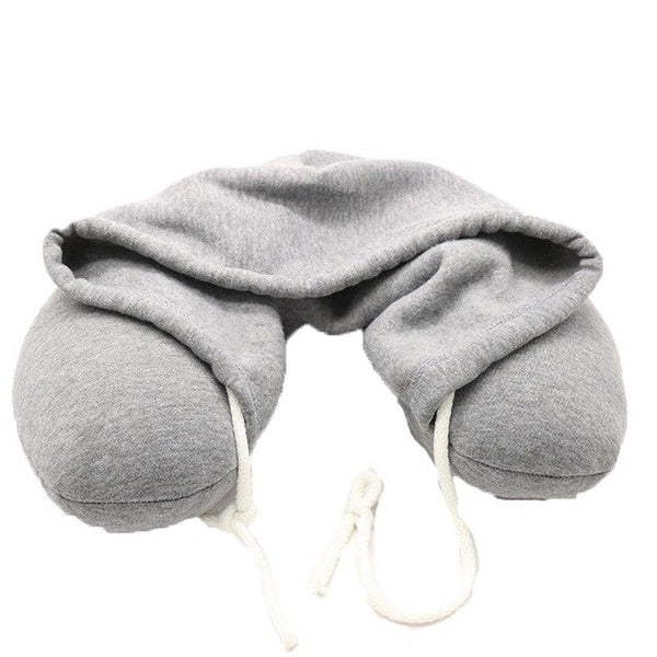 Hoodie Travel Pillow Soft Hooded U Cushions Travelling Pillows Body Neck Support For bathroom Auto man