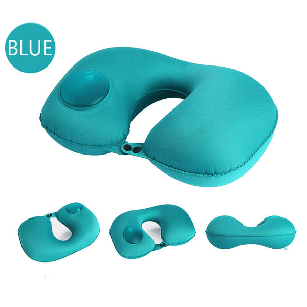 Travel Pillow Portable Folding Air Inflatable Outdoor Camping Portable Folding Travel Pillow Ultral Light Travel Necessity