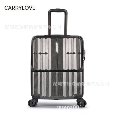 CARRYLOVE  PC 20" Front computer bag Rolling Luggage Multifunction business suitcase universal wheel suitcase