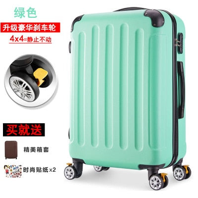 Trolley Case ABS + PC 20 "24"Wheel Luggage Suitcase Lady Men's Travel Suitcase Student Adult Portable Suitcase Password Suitcase