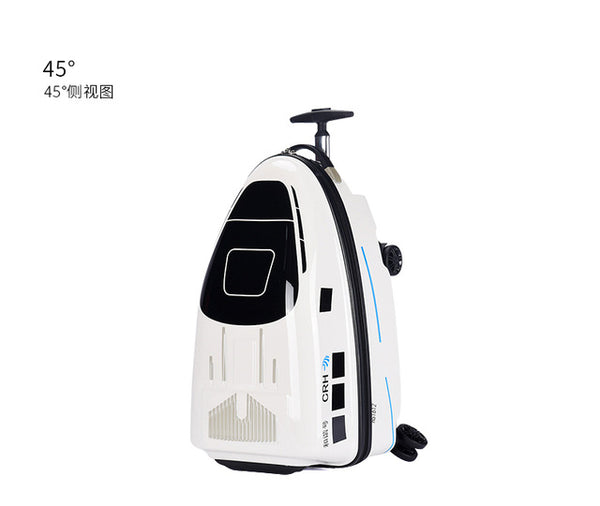 Kids scooter suitcase storage trolley luggage bag for children carry-on rolling luggage ride on trolley suitcase case on wheels