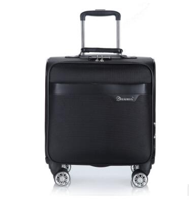 18 Inch Men Spinner suitcase for men Travel Trolley Suitcase PU Travel Rolling baggage bag On Wheels Luggage  Wheeled Suitcase