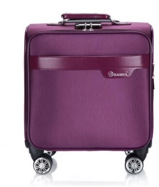 18 Inch Men Spinner suitcase for men Travel Trolley Suitcase PU Travel Rolling baggage bag On Wheels Luggage  Wheeled Suitcase