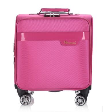 18 Inch Men Spinner suitcase for men Travel Trolley Suitcase PU Travel Rolling baggage bag On Wheels Luggage  Wheeled Suitcase