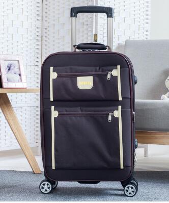 Oxford 24 Inch Travel Rolling Luggage Suitcase Business Travel Rolling baggage bags  Spinner suitcase Wheeled trolley Suitcase