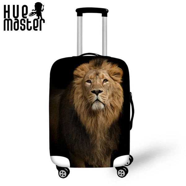 traveler accessories elasticity durable suitcase cover scratch proof waterproof suitcase cover lion pattern exterior design case