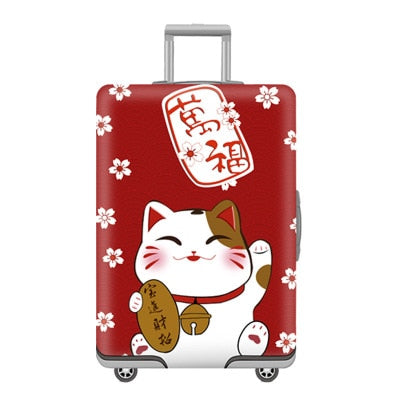 QIAQU Thicker Cartoon Luggage Suitcase Protective Cover for Apply to 18-32 inch Elastic Suitcase Cover Travel Accessories