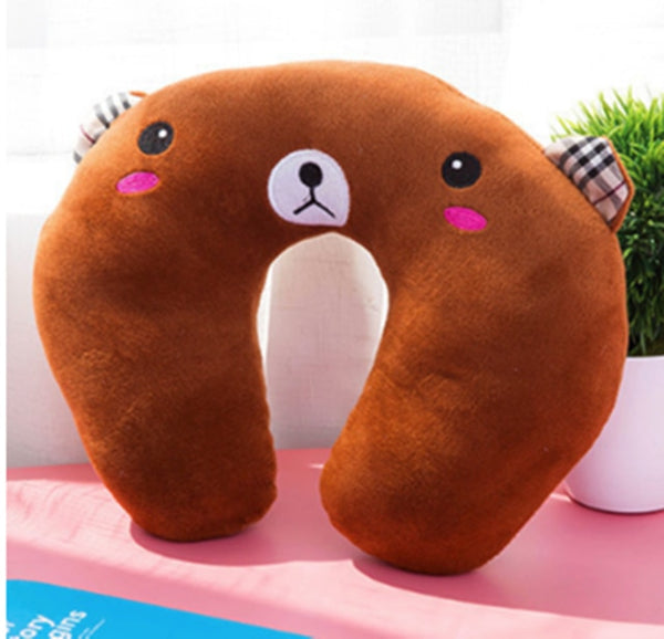 Special Offer  U-shaped Plush Pillow Travel Pillow Cartoon Animal Car Headrest Dolls airplane pillow  travel pillow
