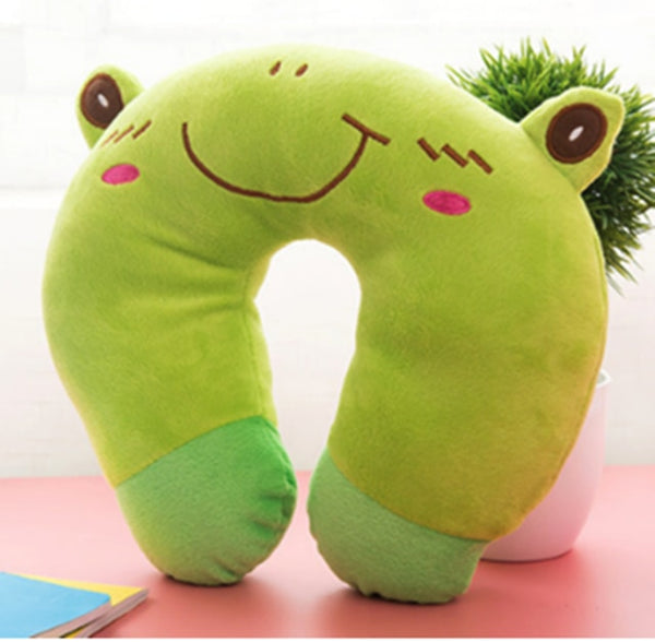 Special Offer  U-shaped Plush Pillow Travel Pillow Cartoon Animal Car Headrest Dolls airplane pillow  travel pillow