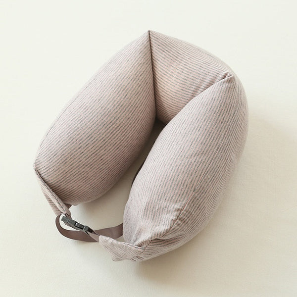 U Shaped Travel Pillow Nanoparticles Neck Pillow Travel Pillow For Airplane Flight Foam Particles Pillow For Decorative Travel