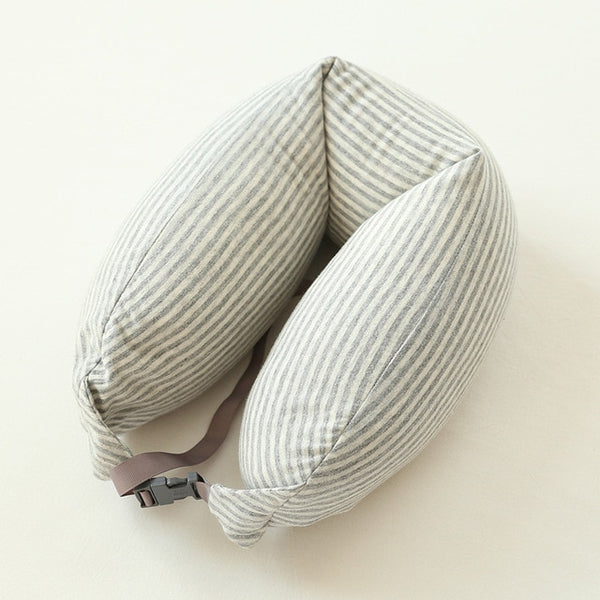 U Shaped Travel Pillow Nanoparticles Neck Pillow Travel Pillow For Airplane Flight Foam Particles Pillow For Decorative Travel