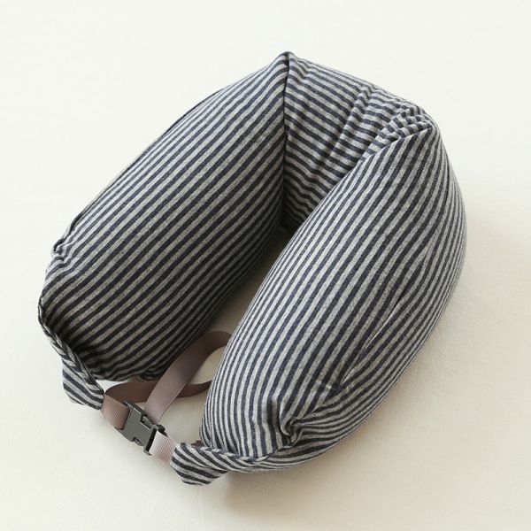 U Shaped Travel Pillow Nanoparticles Neck Pillow Travel Pillow For Airplane Flight Foam Particles Pillow For Decorative Travel