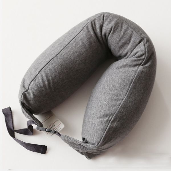 U Shaped Travel Pillow Nanoparticles Neck Pillow Travel Pillow For Airplane Flight Foam Particles Pillow For Decorative Travel