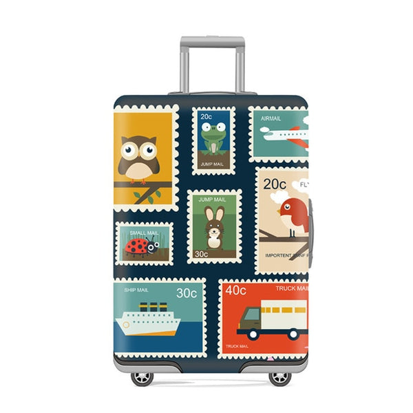 Luggage cover Elastic travel trolley suitcase  protective Baggage cover Cartoon suitcase cover Child Cartoon Travel Accessories