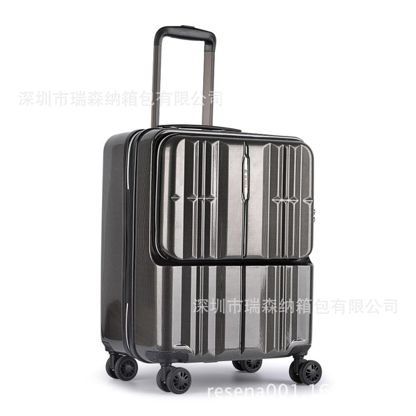 Travel tale PC 20" Front computer bag Rolling Luggage Multifunction business suitcase universal wheel suitcase