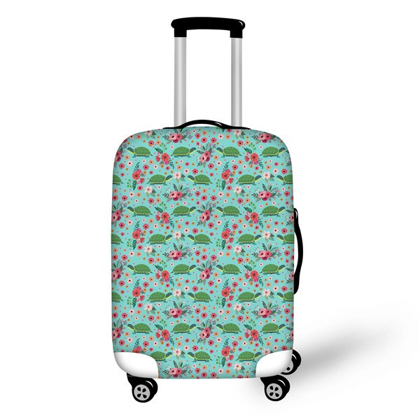 TWOHEARTSGIRL Dachshund Pattern Women Suitcase Protective Cover Travel Luggage Dust Cover Thickened Suitcase Cover for Trolley