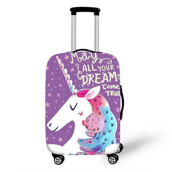 Butterfly/Princess Unicorn/Camera/Airplane Cover for Suitcase Girls Dust-proof Travel Luggage Protective Covers Suitcase Cover